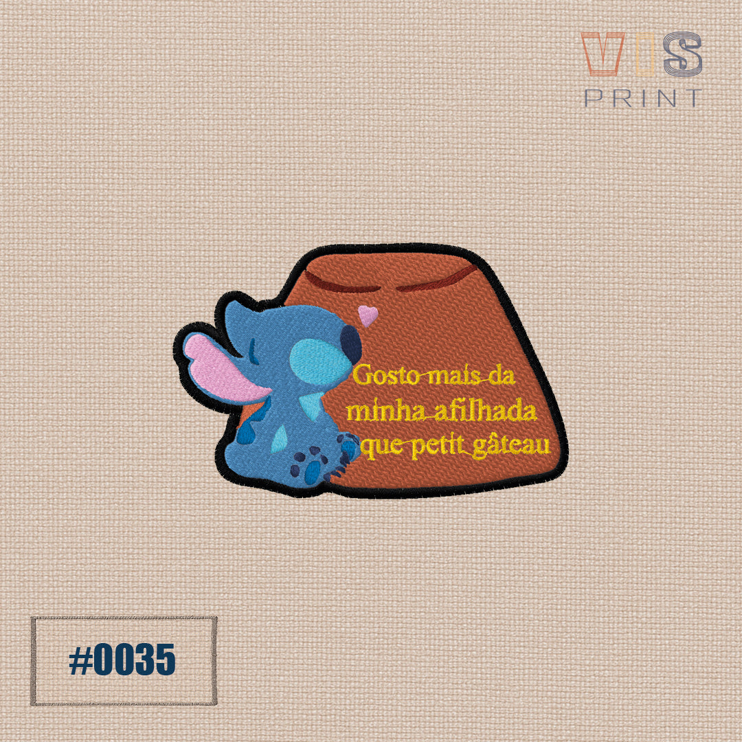 Emblema Gosto mais da minha afilhada que petit gâteau