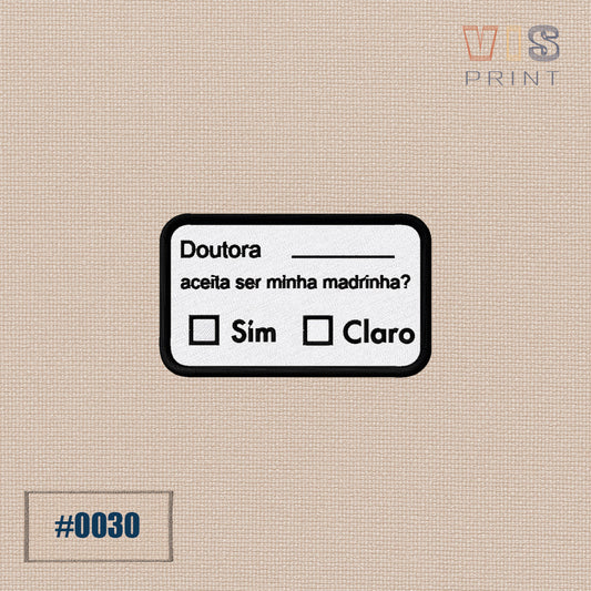 Emblema Doutora, aceita ser minha madrinha?
